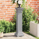 VIDAXL PLANT STANDARD Klassiker Säule Square 17x17x66 cm MDF Grau