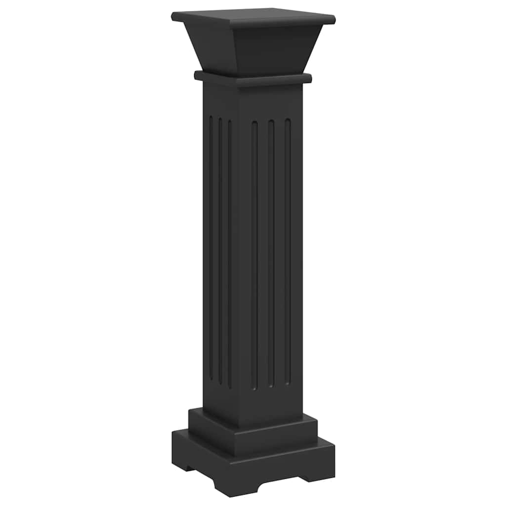 VIDAXL PLANT STANDARD SOLCISH SOLTER Square 17x17x66 cm MDF Schwarz