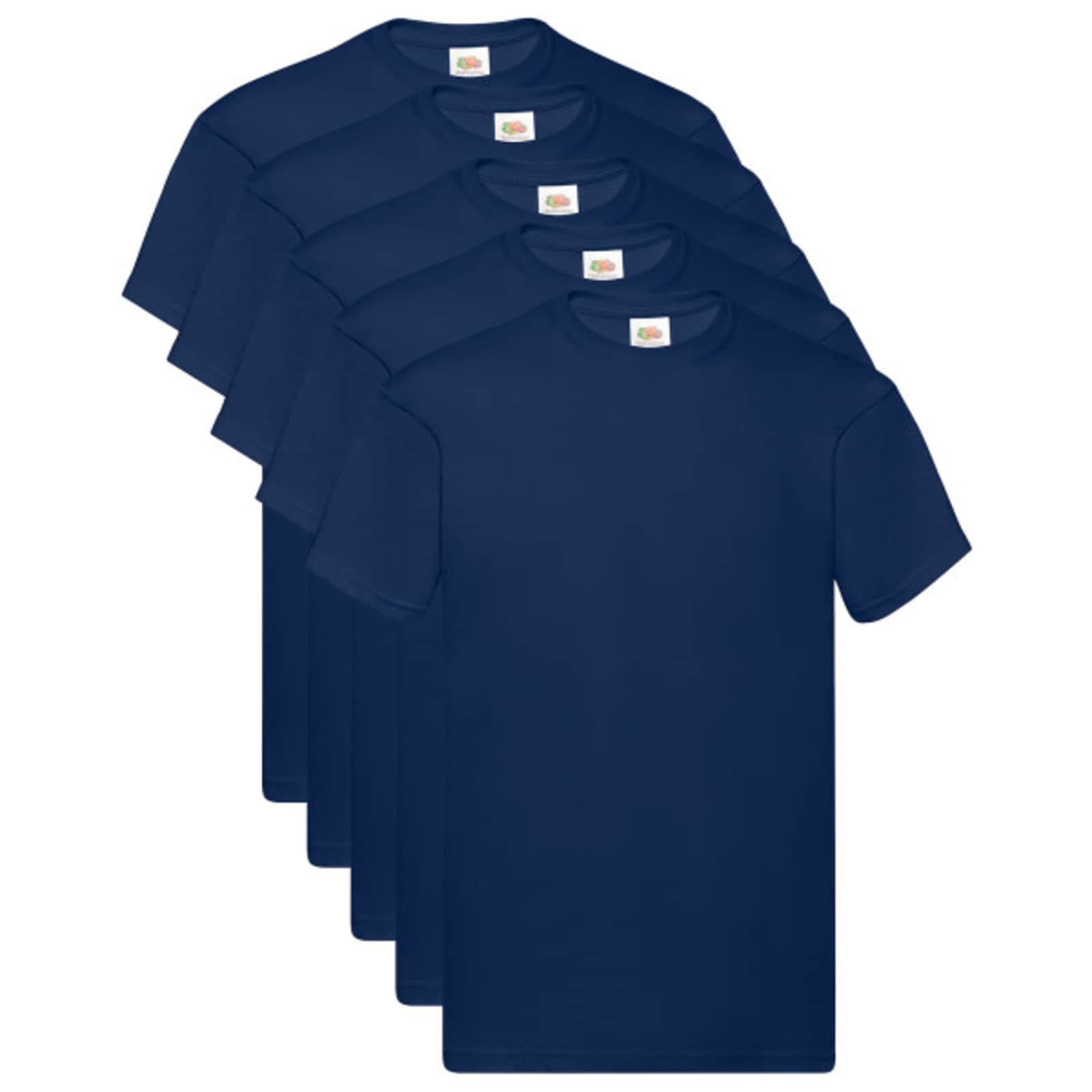 VidaXL Hemd 5 Stück blau 5xl Baumwolle