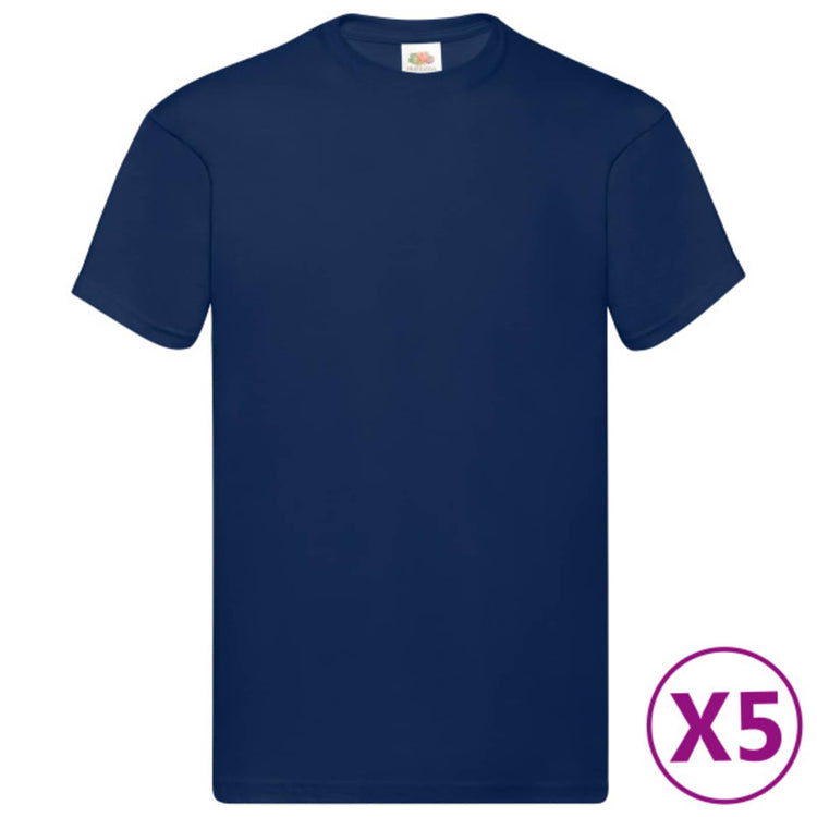VidaXL Hemd 5 Stück blau 5xl Baumwolle