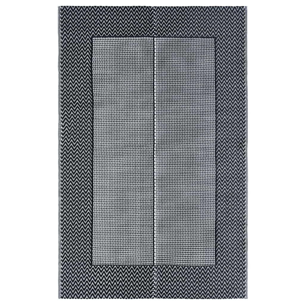 Vidaxl außerhalb Teppich 120x180 cm pp grau