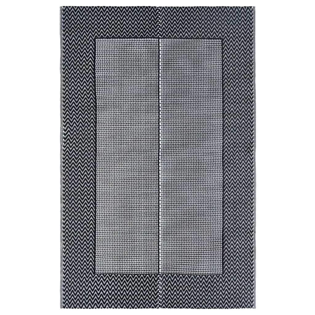 Vidaxl außerhalb des Teppichs 160x230 cm pp grau
