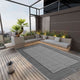 Vidaxl Outdoor Teppich 190x290 cm pp grau