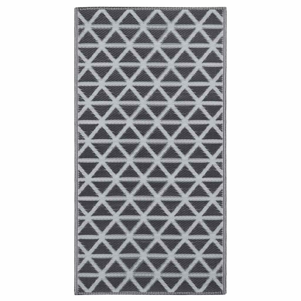 VIDAXL AUSSER RUV 80X150 cm PP Schwarz