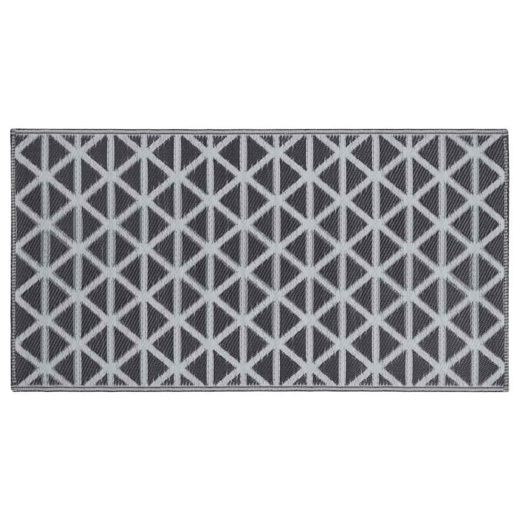 VIDAXL AUSSER RUV 80X150 cm PP Schwarz