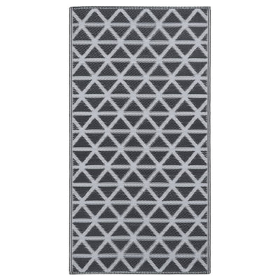 Vidaxl außerhalb des Teppichs 160x230 cm pp schwarz