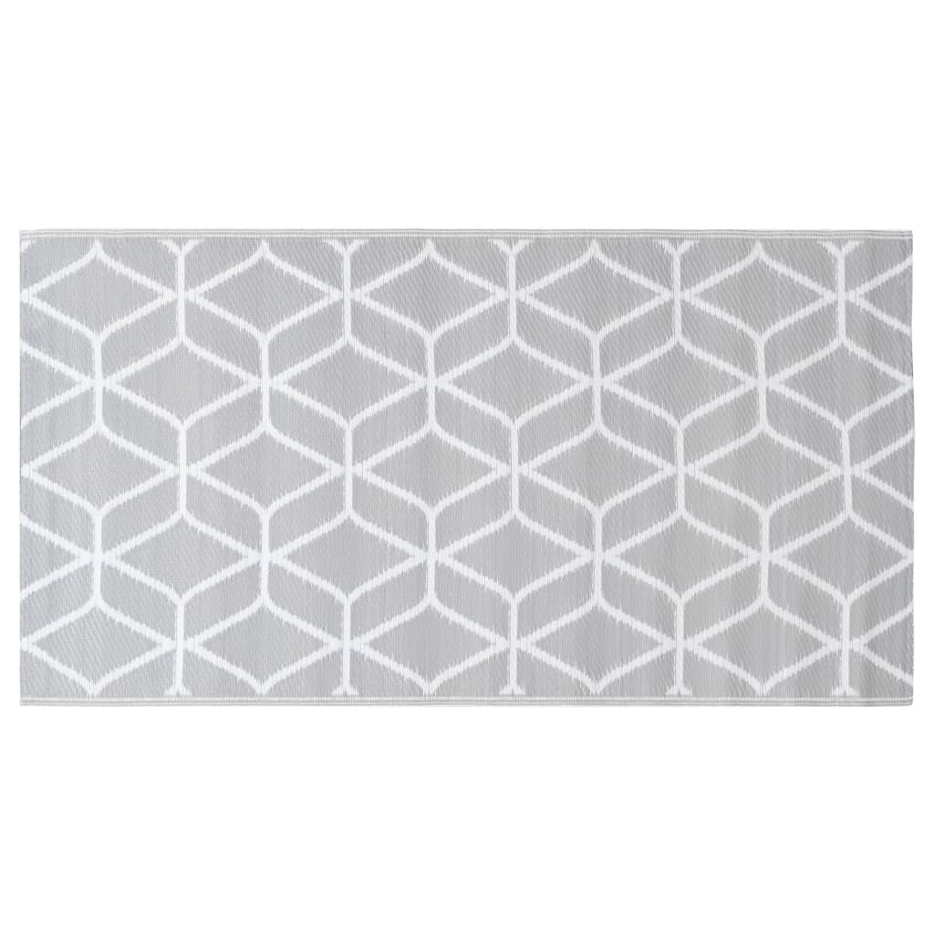 Vidaxl außerhalb Teppich 120x180 cm pp grau