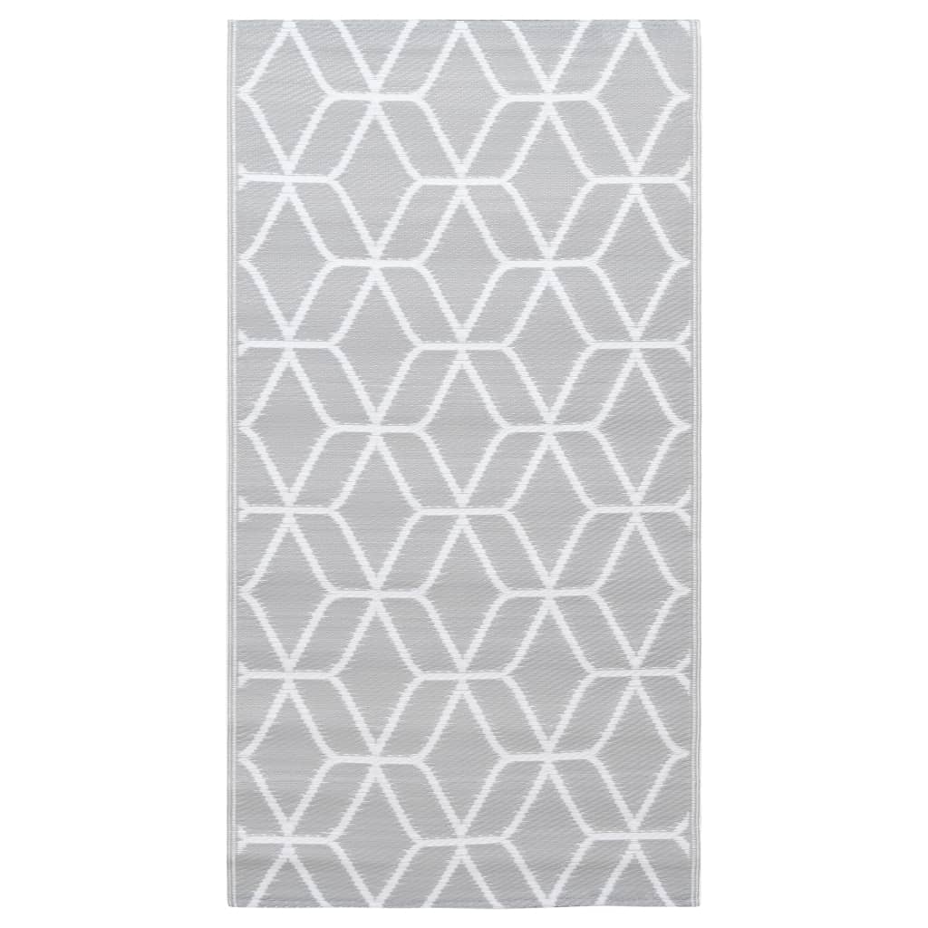 Vidaxl Outdoor Teppich 190x290 cm pp grau