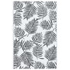 Vidaxl außerhalb Teppich 160x230 cm pp weiß und schwarz