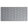VIDAXL Outside Rug 80x150 cm pp weiß und schwarz