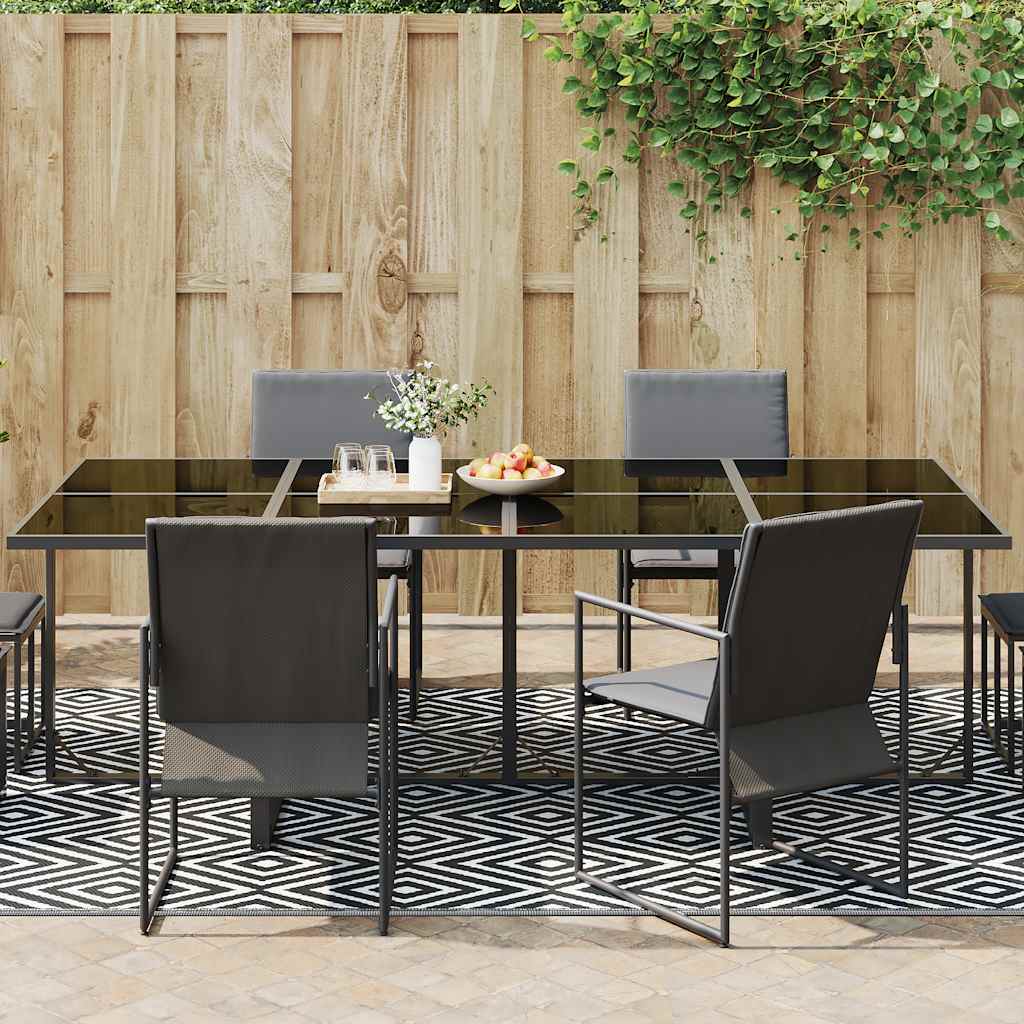 Vidaxl außerhalb des Teppichs 190x290 cm pp weiß und schwarz
