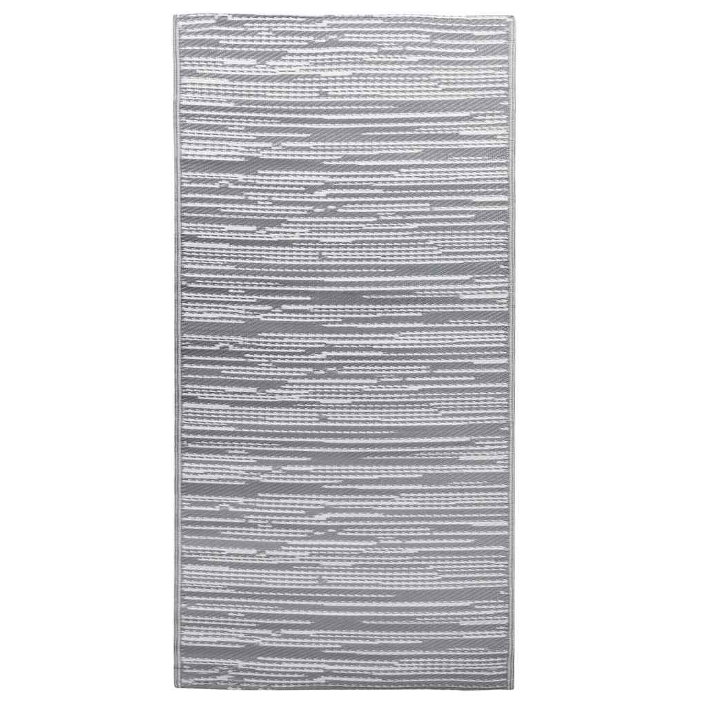 VIDAXL Outside Rug 80x150 cm pp grau
