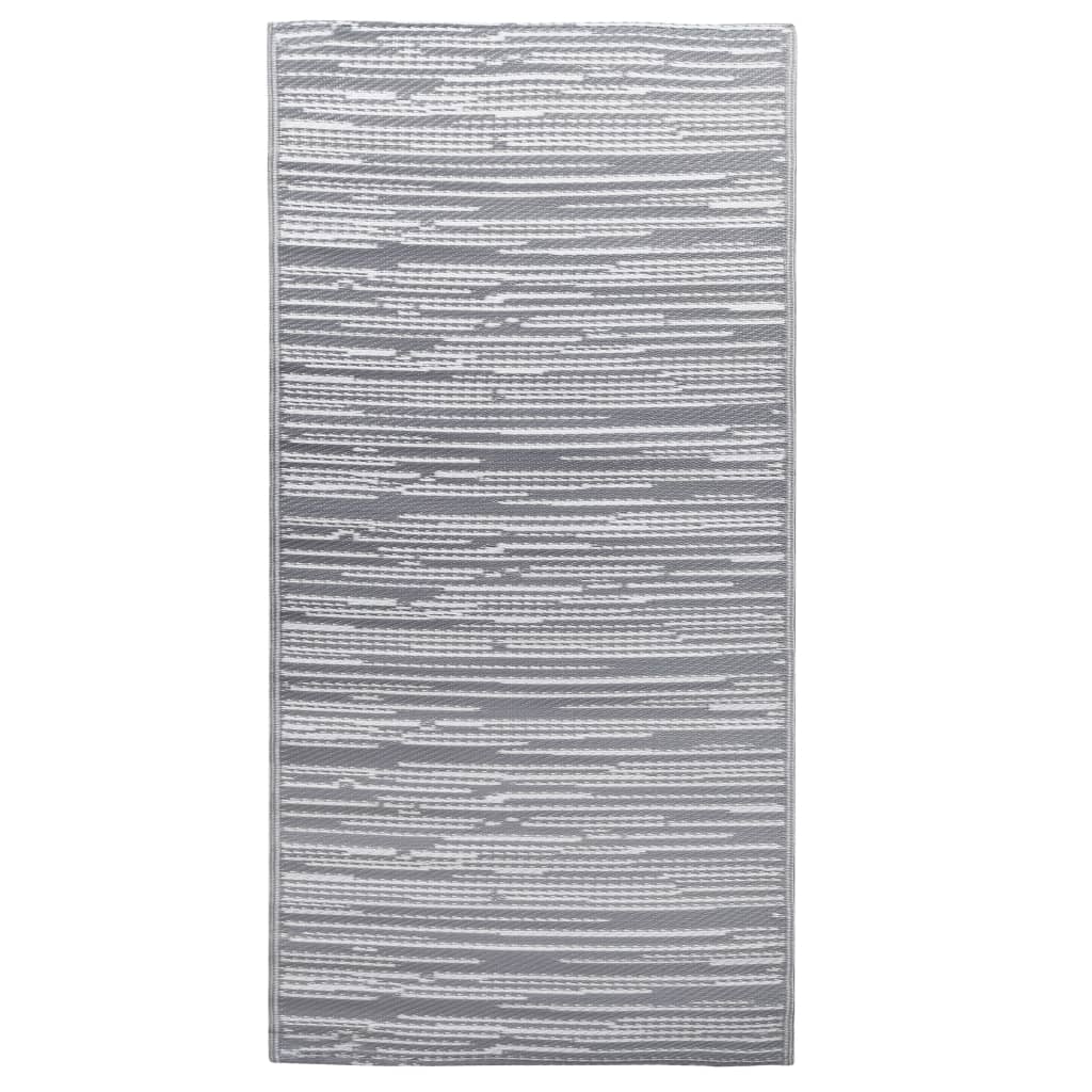 Vidaxl außerhalb Teppich 120x180 cm pp grau