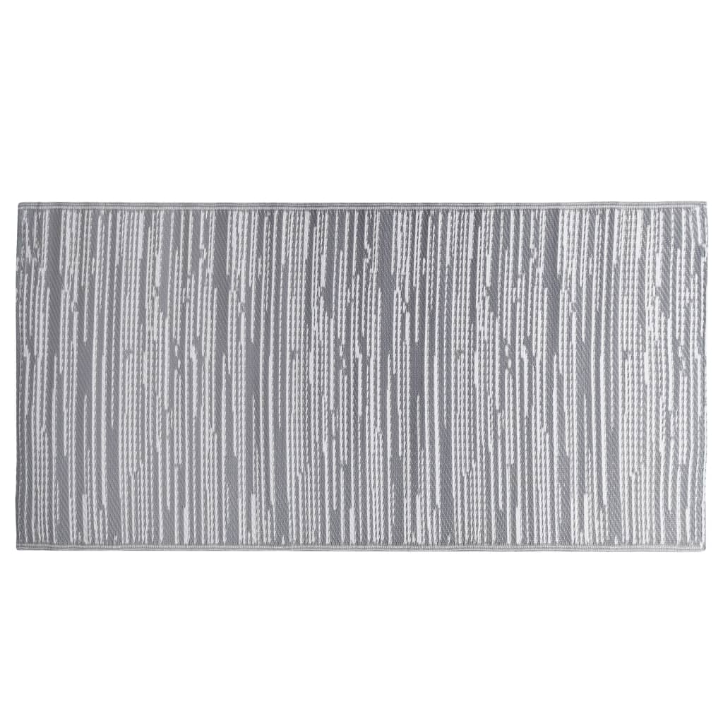 Vidaxl außerhalb Teppich 120x180 cm pp grau