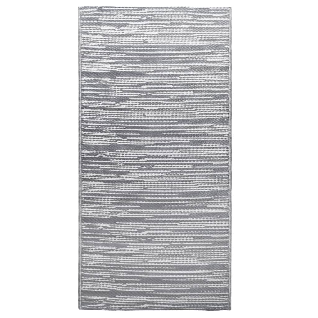 Vidaxl außerhalb des Teppichs 160x230 cm pp grau