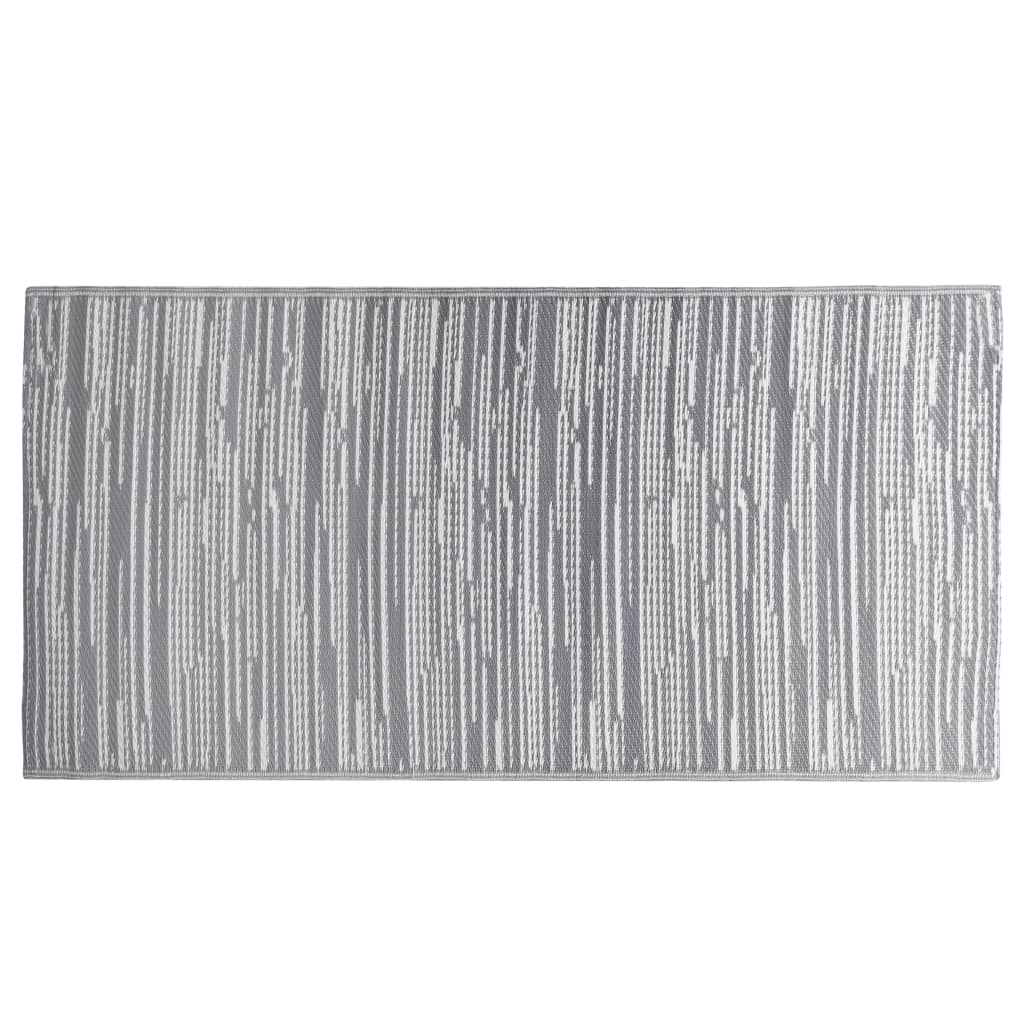 Vidaxl Outdoor Teppich 190x290 cm pp grau