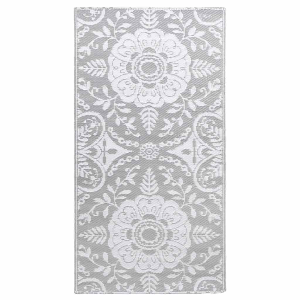 VIDAXL Outside Rug 80x150 cm pp hellgrau