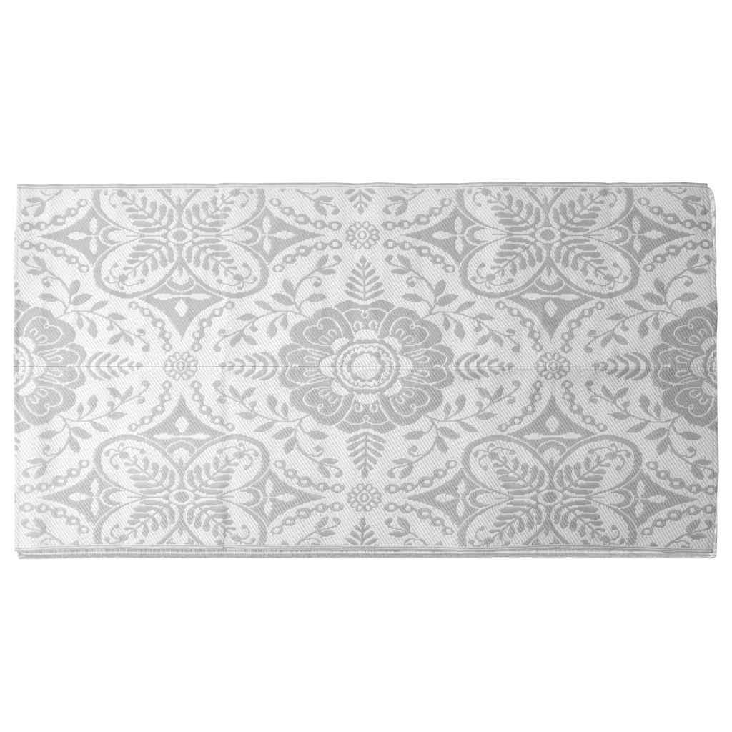 Vidaxl außerhalb des Teppichs 160x230 cm pp hellgrau