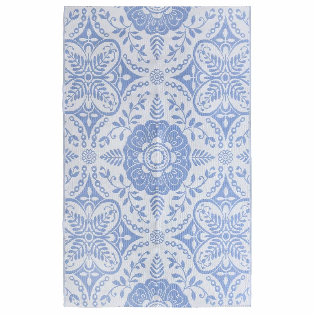 Vidaxl außerhalb Teppich 190x290 cm pp Babyblau