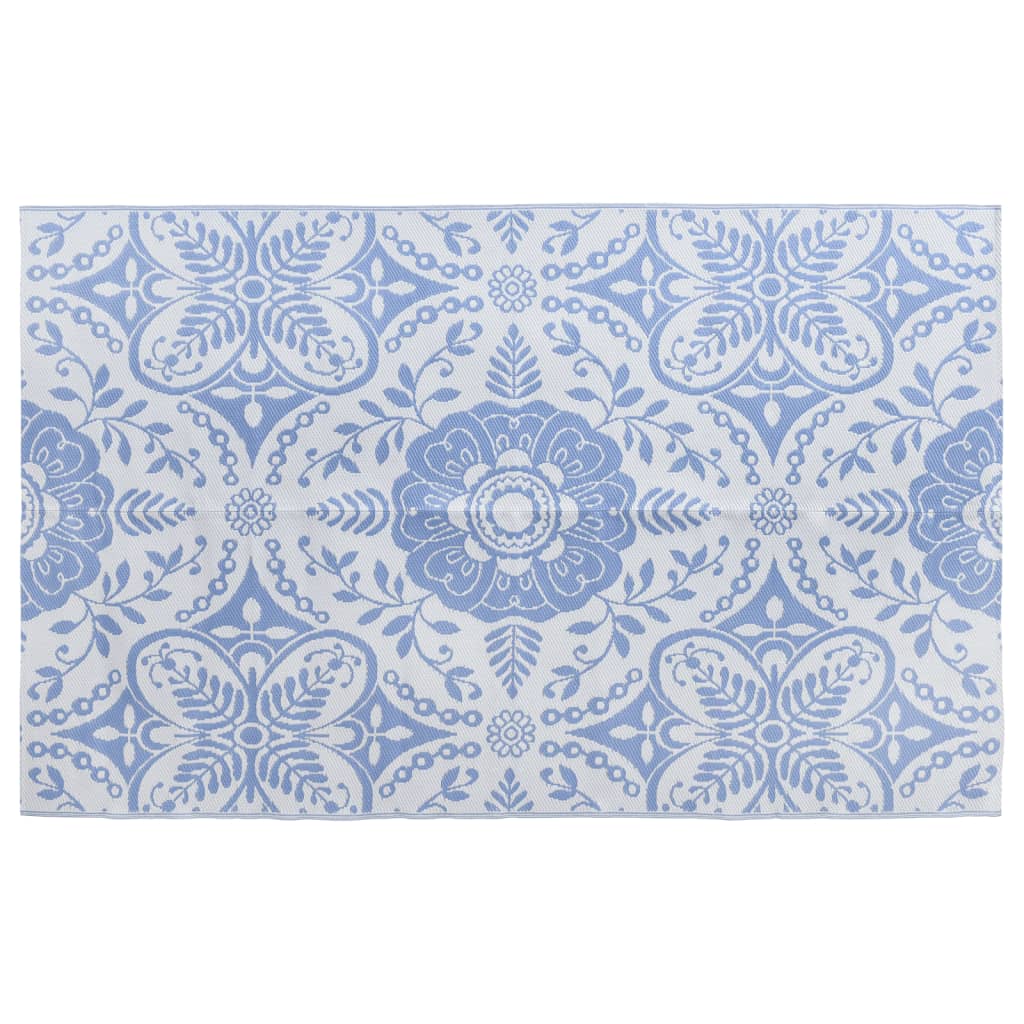Vidaxl außerhalb Teppich 190x290 cm pp Babyblau