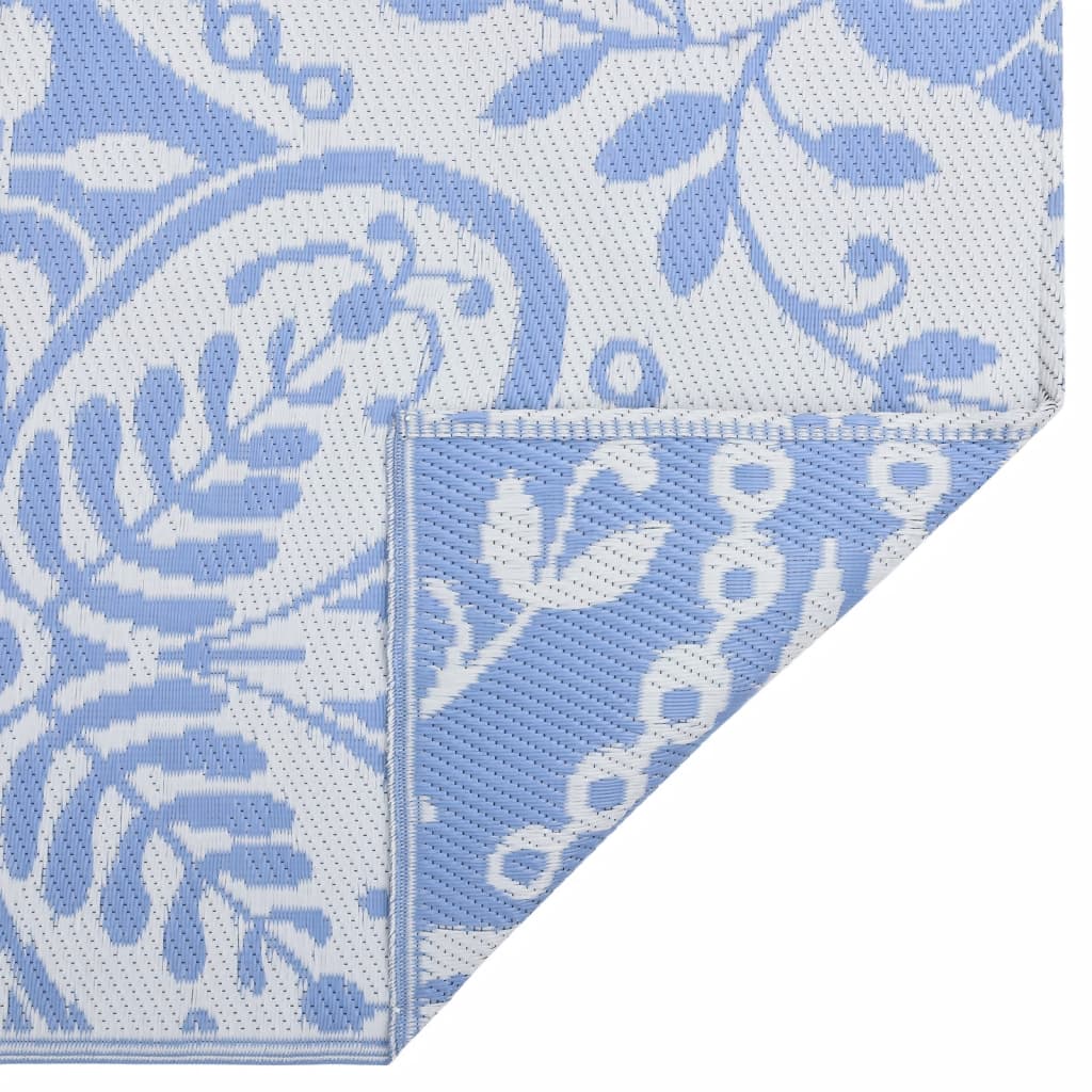 Vidaxl außerhalb Teppich 190x290 cm pp Babyblau