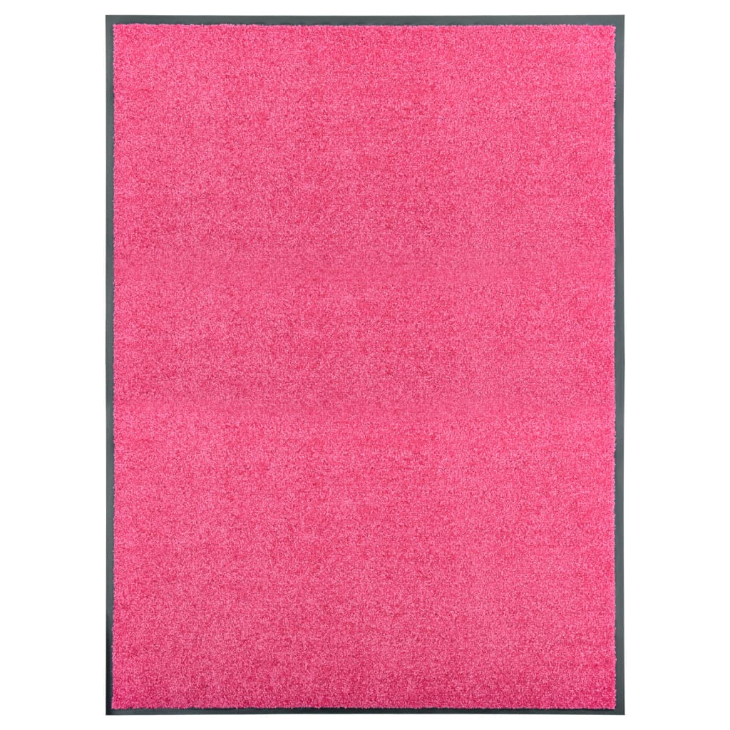 VIDAXL PORTOMAT WASSABLE 90x120 cm Pink