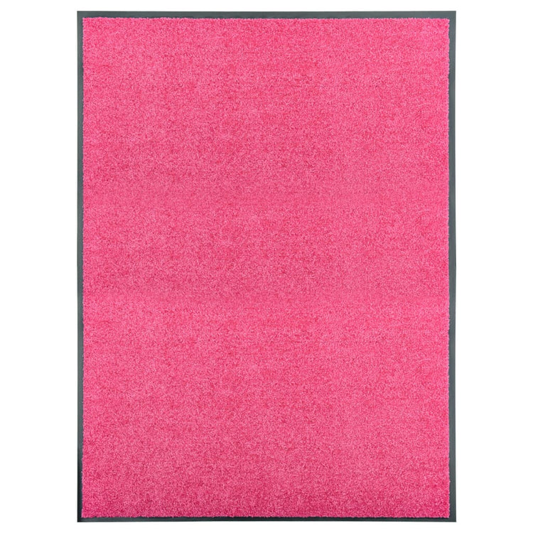 VIDAXL PORTOMAT WASSABLE 90x120 cm Pink