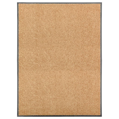 VIDAXL PORTOMAT WASSABLE 90x120 cm Creme