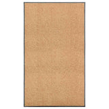 VIDAXL PORTOMAT WASSABLE 90x150 cm Creme - afbeelding 1