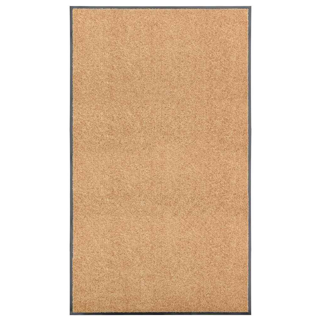 VIDAXL PORTOMAT WASSABLE 90x150 cm Creme