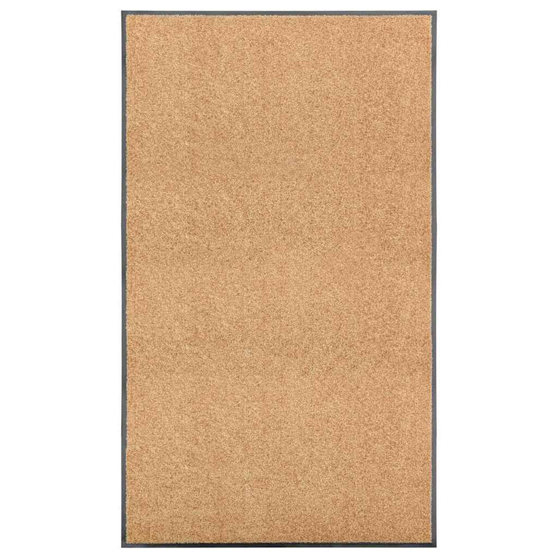 VIDAXL PORTOMAT WASSABLE 90x150 cm Creme