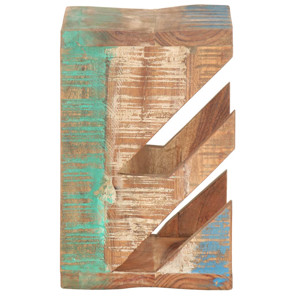 Vidaxl Wallskateboardhalter 25x20x30 cm Festes Recyclingholz