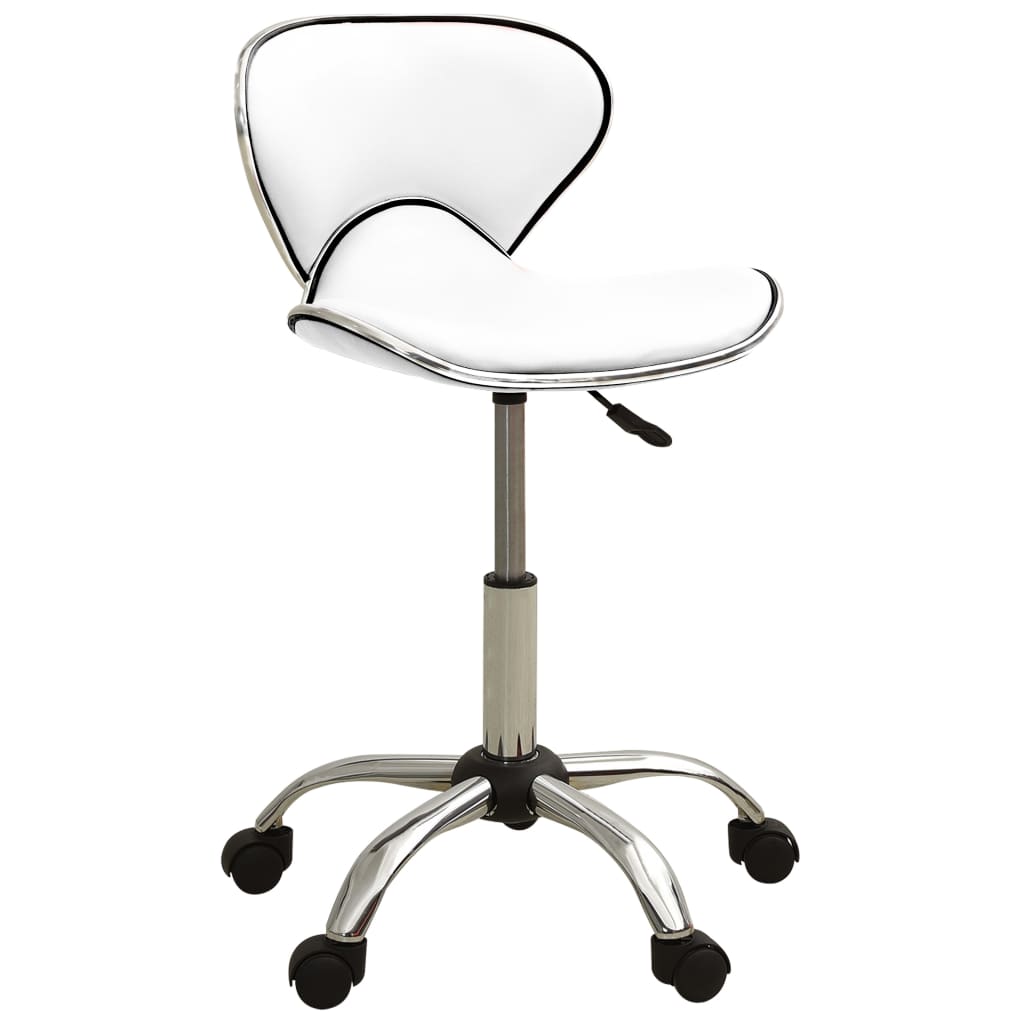 Vidaxl Salonhocker Künstliches Leder weiß