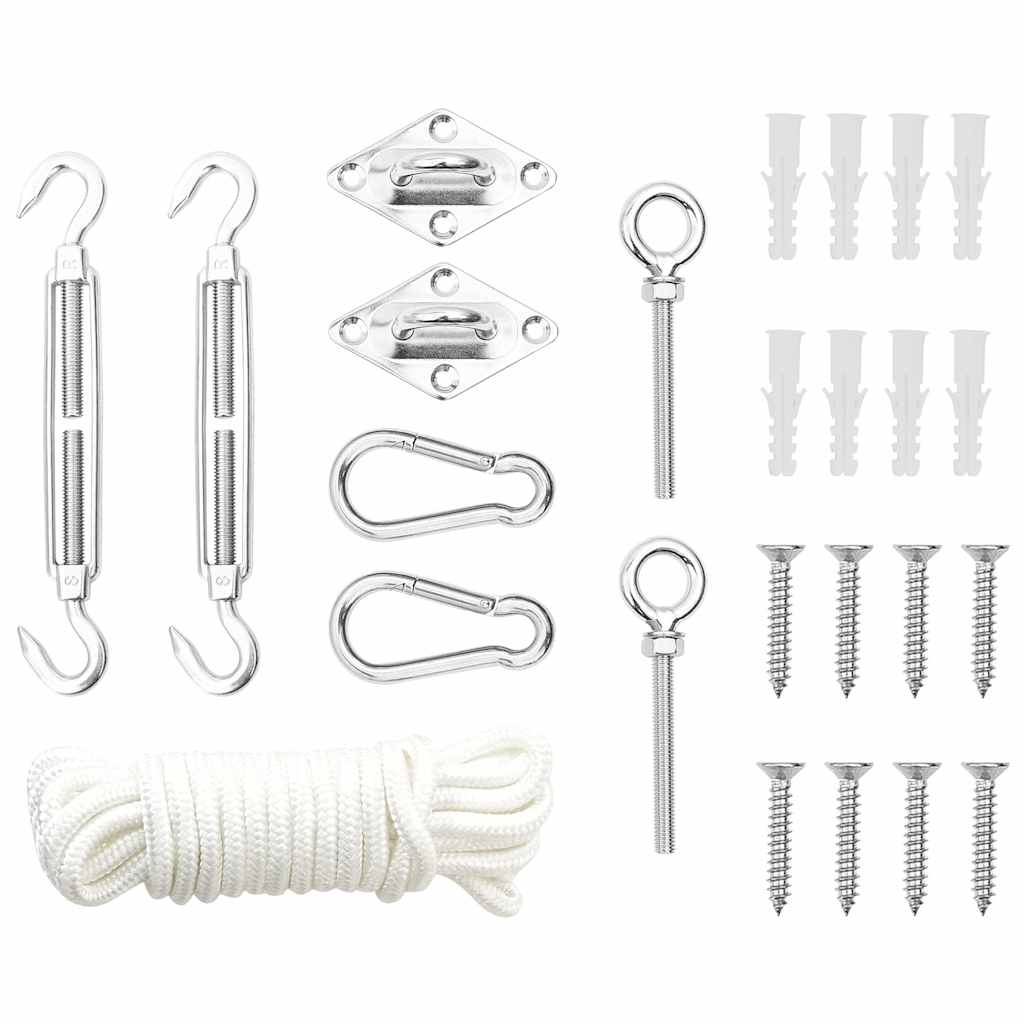 Vidaxl 9-teiliges Markisenzubehör Set Edelstahl