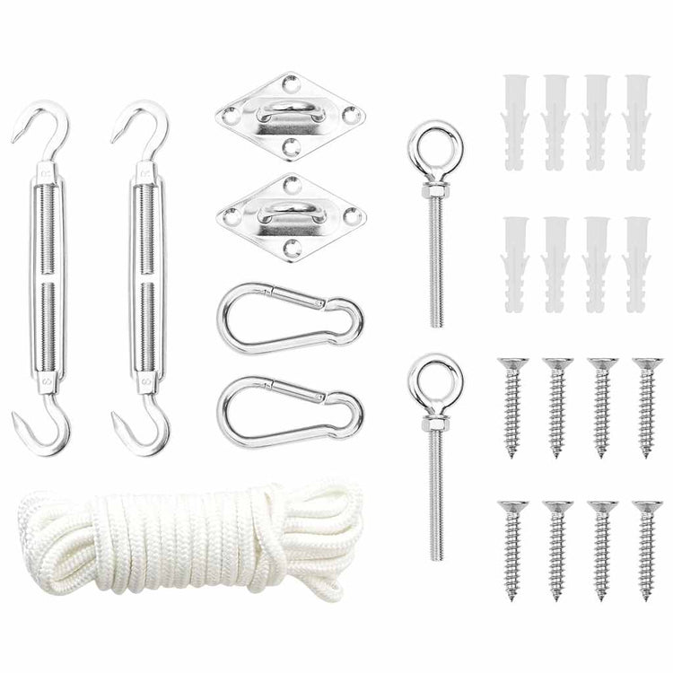 Vidaxl 9-teiliges Markisenzubehör Set Edelstahl