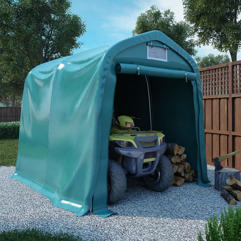 Vidaxl Garagenzelt 1,6x2,4 m PVC Grün