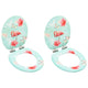 Vidaxl-Toilettensitze mit Soft-Close-Deckel 2 St Flamingo MDF