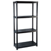 VIDAXL-LAGER RAKE 4-Layer 61x30.5x130 cm Kunststoff Schwarz