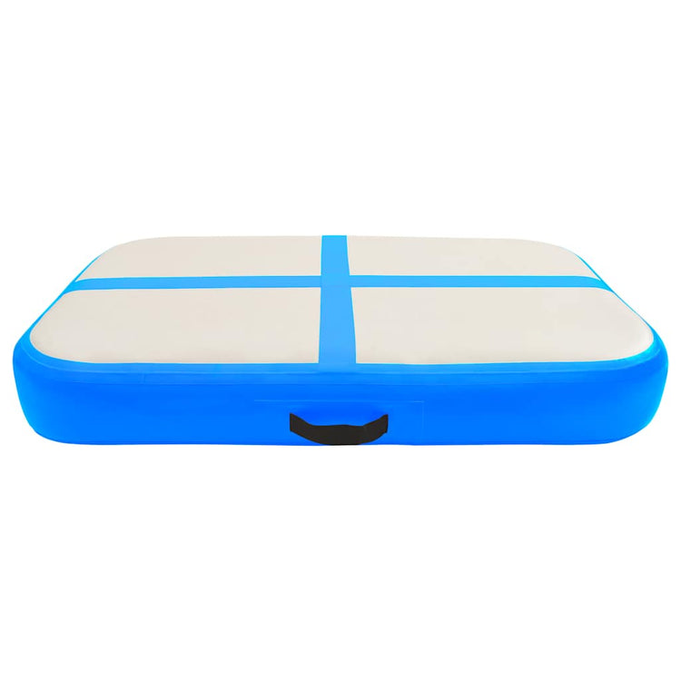 Vidaxl Gymnastics Matte mit Pumpenblasable 60x100x20 cm PVC Blau