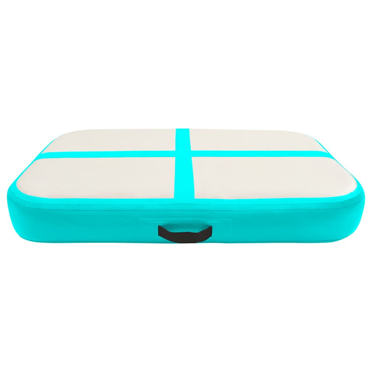 Vidaxl Gymnastics Matte mit Pumpen aufblasbar 60x100x20 cm PVC Grün