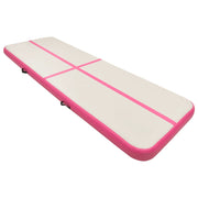 Vidaxl Gymnastics Matte mit Pumpen aufblasbar 300x100x15 cm PVC Pink - afbeelding 2