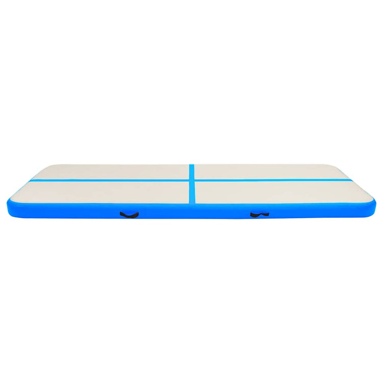 Vidaxl Gymnastics Matte mit Pumpenblasable 300x100x15 cm PVC Blau