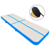 Vidaxl Gymnastics Matte mit Pumpen aufblasbar 400x100x15 cm PVC Blau