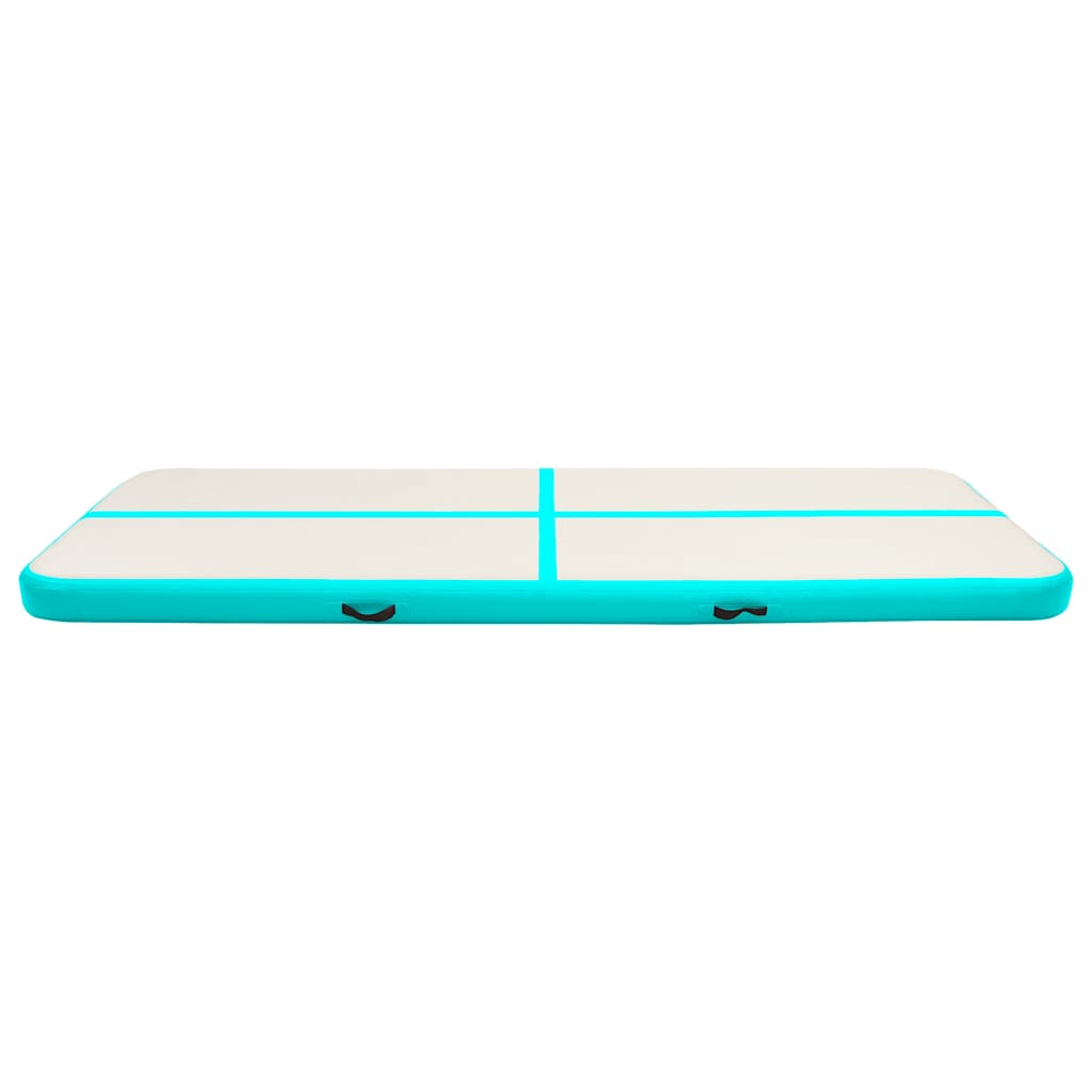 Vidaxl Gymnastics Matte mit aufblasbarer Pumpe 300x100x20 cm PVC Grün