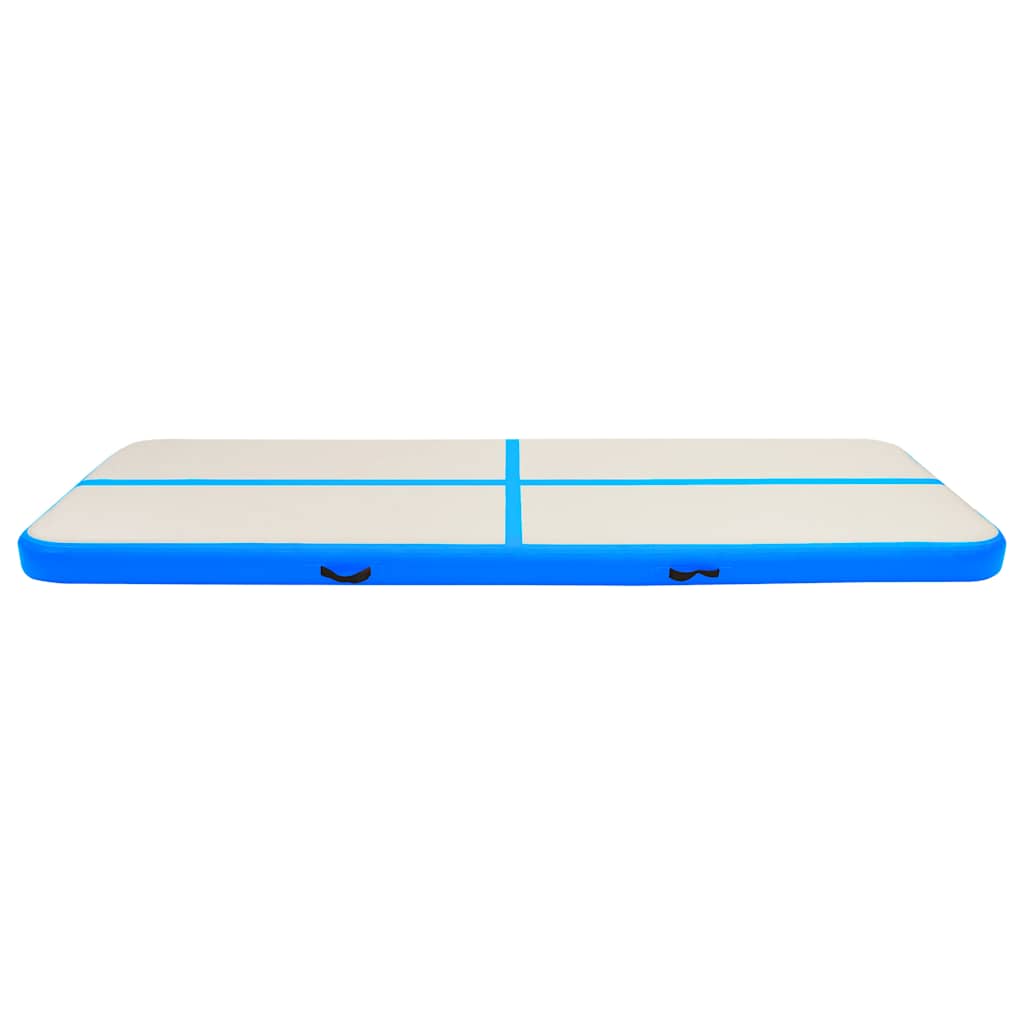 Vidaxl Gymnastics Matte mit Pumpen aufblasbar 500x100x20 cm PVC Blau