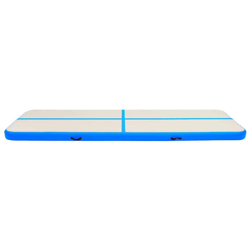 Vidaxl Gymnastics Matte mit Pumpenblasable 800x100x20 cm PVC Blau