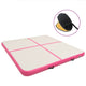 Vidaxl Gymnastics Matte mit Pumpen aufblasbar 200x200x10 cm PVC Pink