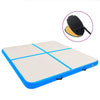 Vidaxl Gymnastics Matte mit Pumpen aufblasbar 200x200x10 cm PVC Blau