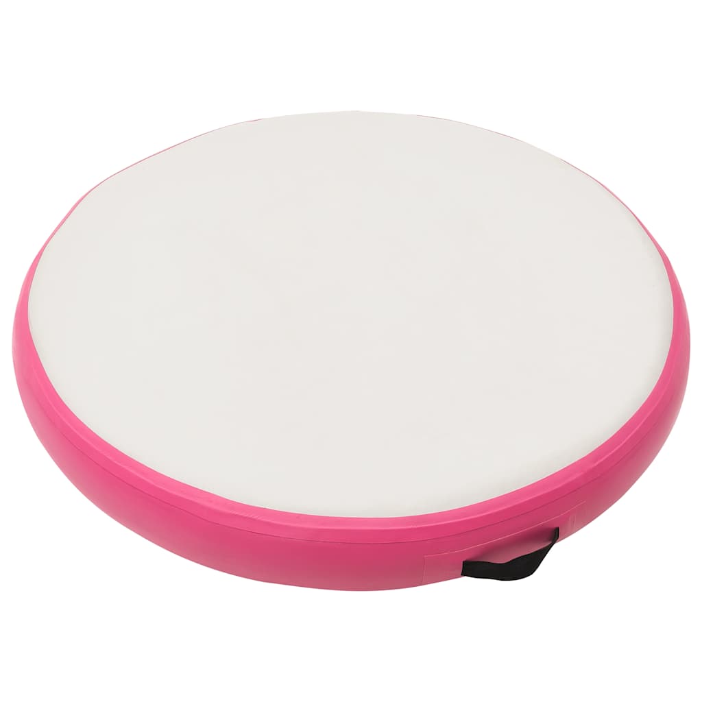 Vidaxl Gymnastics Matte mit Pumpen aufblasbar 100x100x10 cm PVC Pink