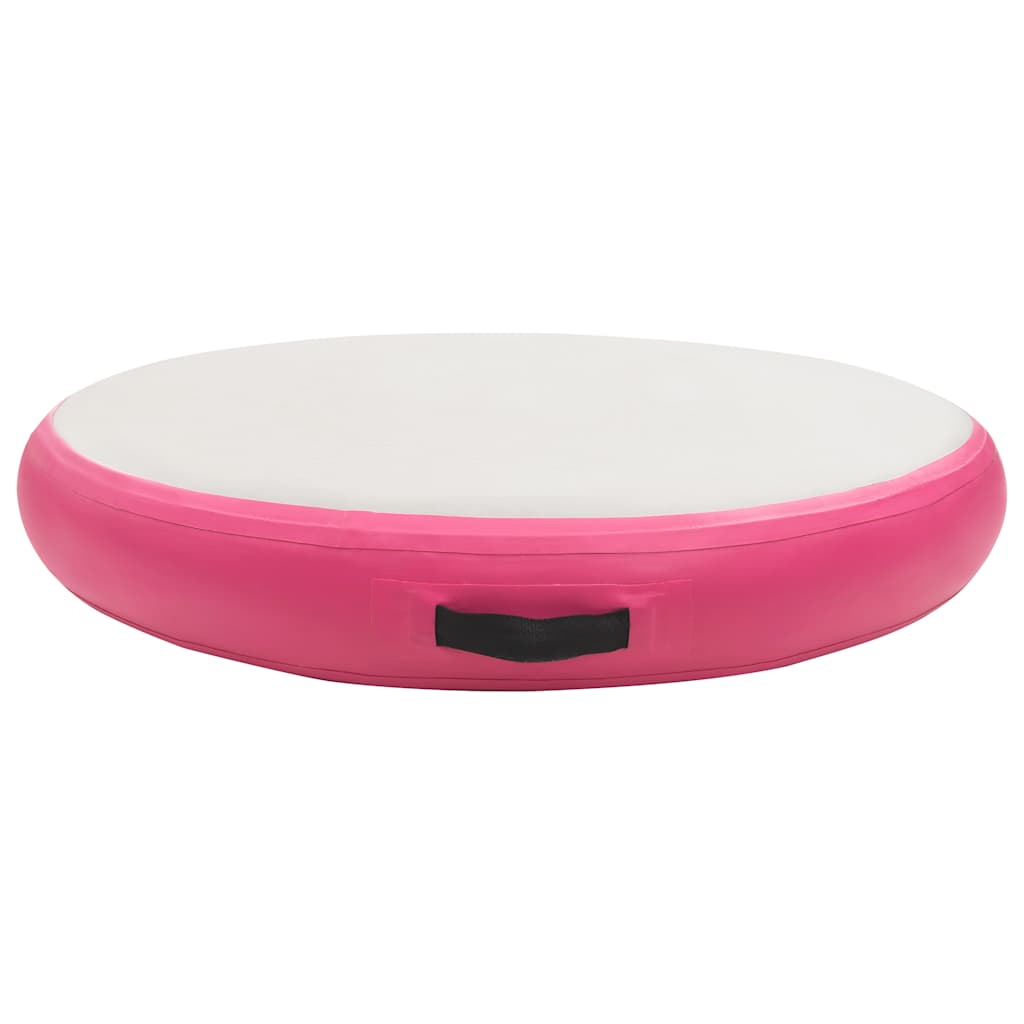 Vidaxl Gymnastics Matte mit Pumpen aufblasbar 100x100x10 cm PVC Pink